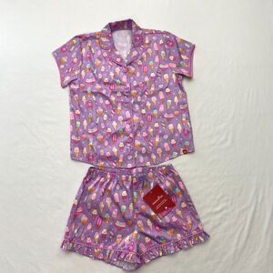 American Girl Sweet Dreams PJ Pajama Set Ice Cream 2 Pc Girls Medium 10/12